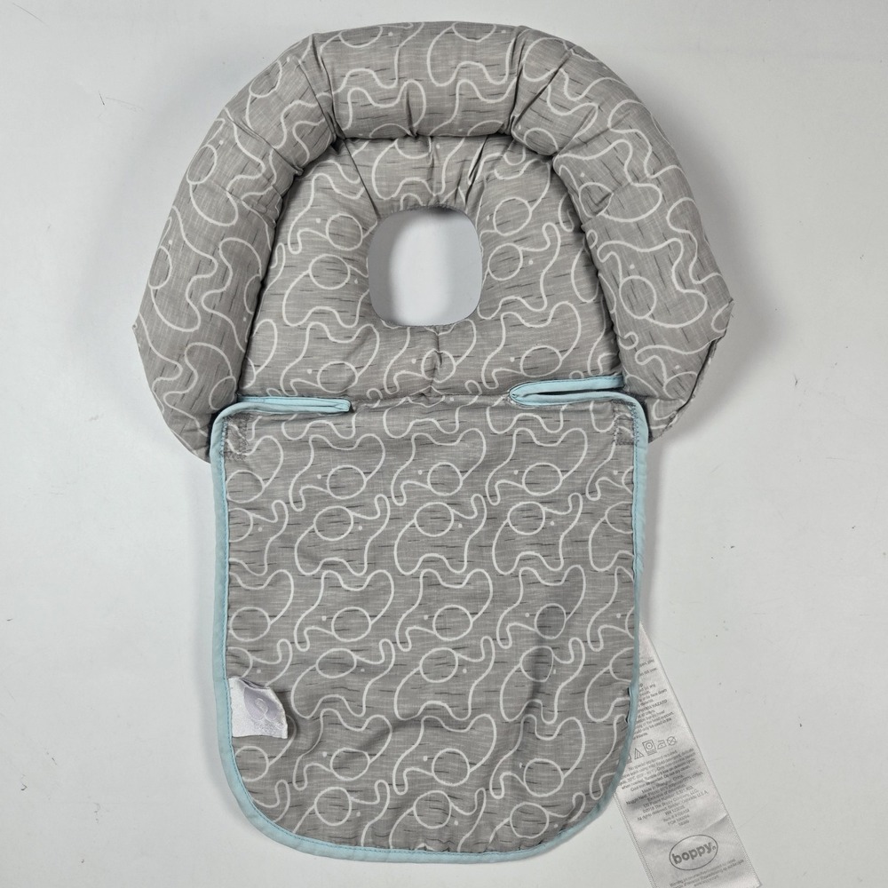 Boppy Infant Toddler Baby Head Support Gray Car Seat Stroller 0+ Mo